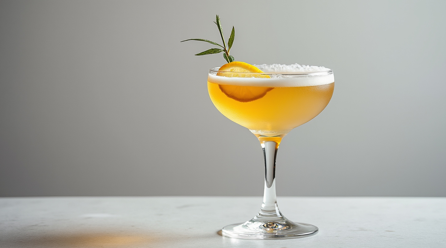 Biggles Sidecar in a coupe glass