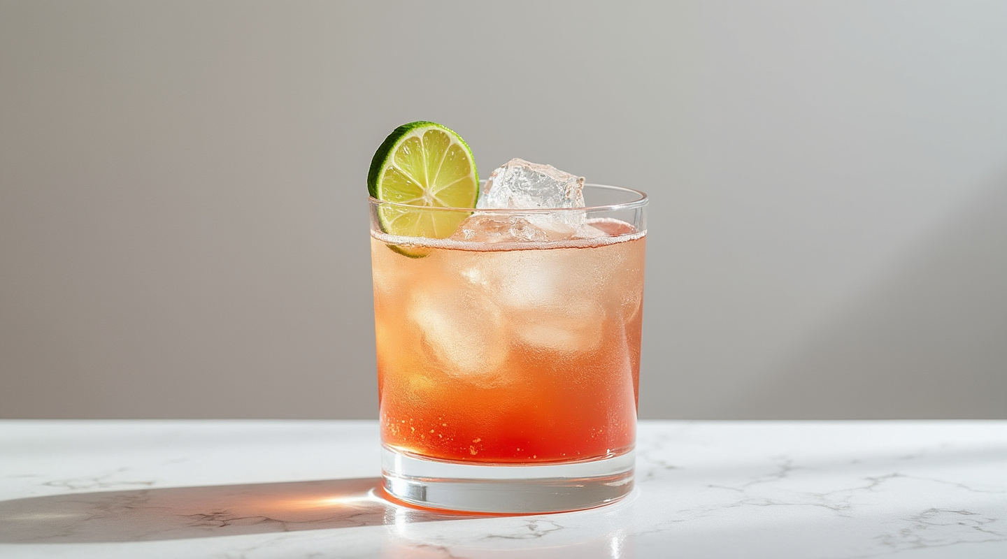 Campirinha cocktail in an Old-fashioned glass