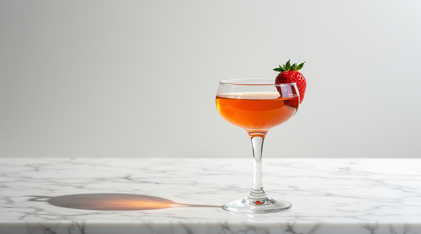 Maestro cocktail in a Martini glass