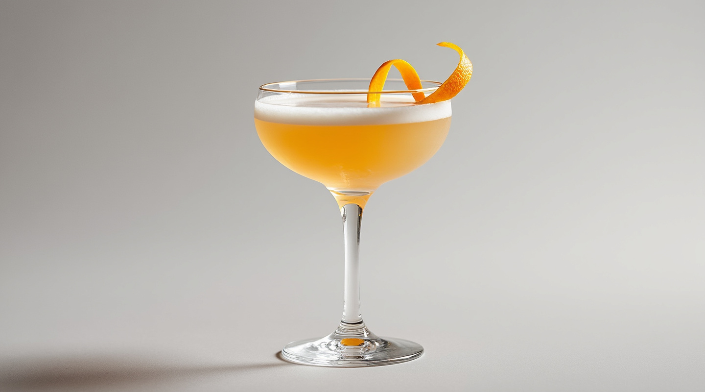 Oriental cocktail served in a coupe glass