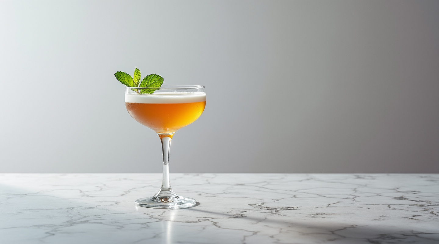 Grasshopper cocktail in a Coupe glass