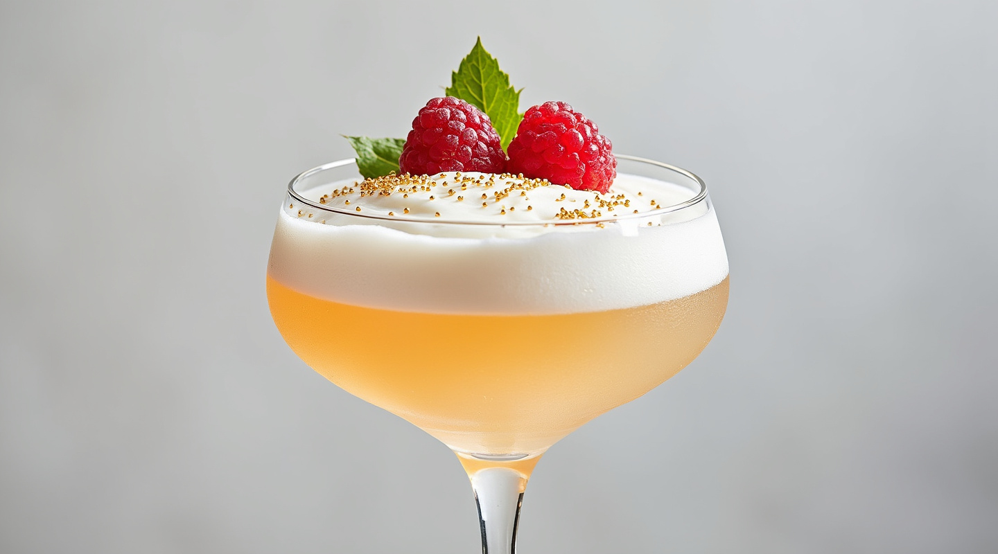 Trifle Cocktail in a Martini glass