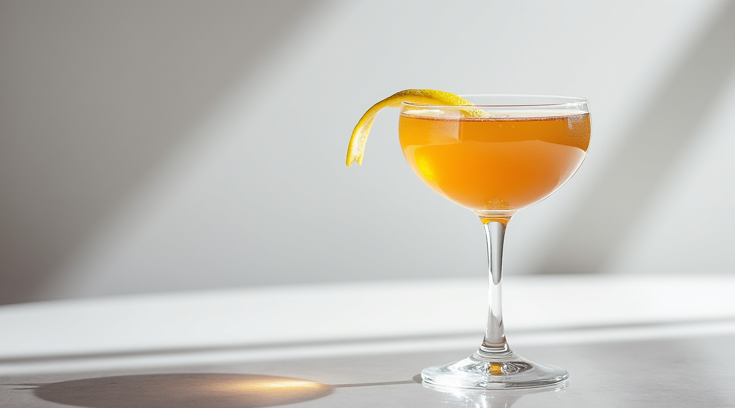 Monte Cassino cocktail in a coupe glass