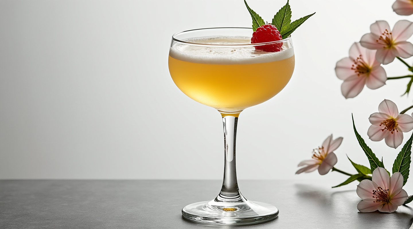 Fino Flip Cocktail in a Coupe Glass