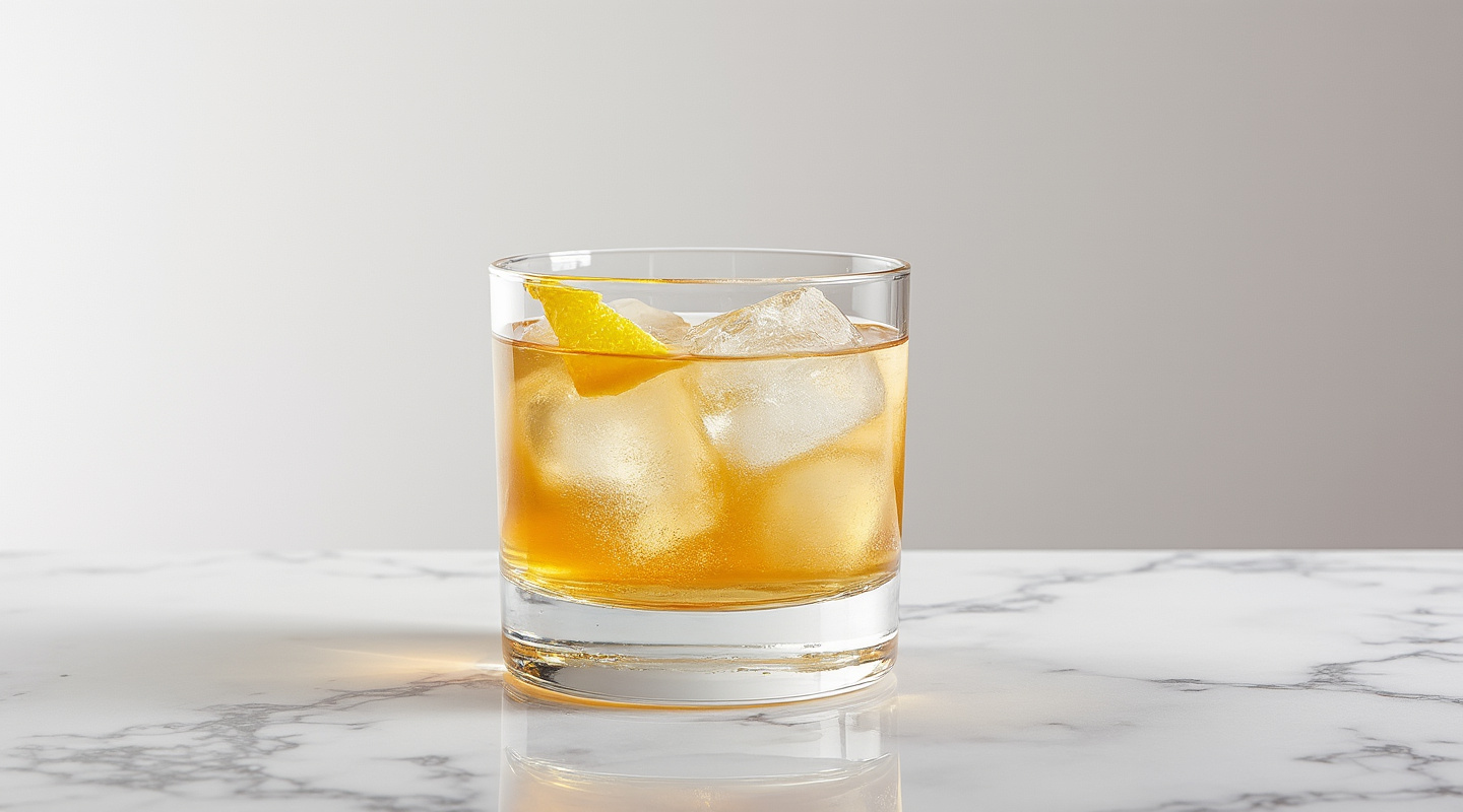 Mr Anthony cocktail in an Old-fashioned glass