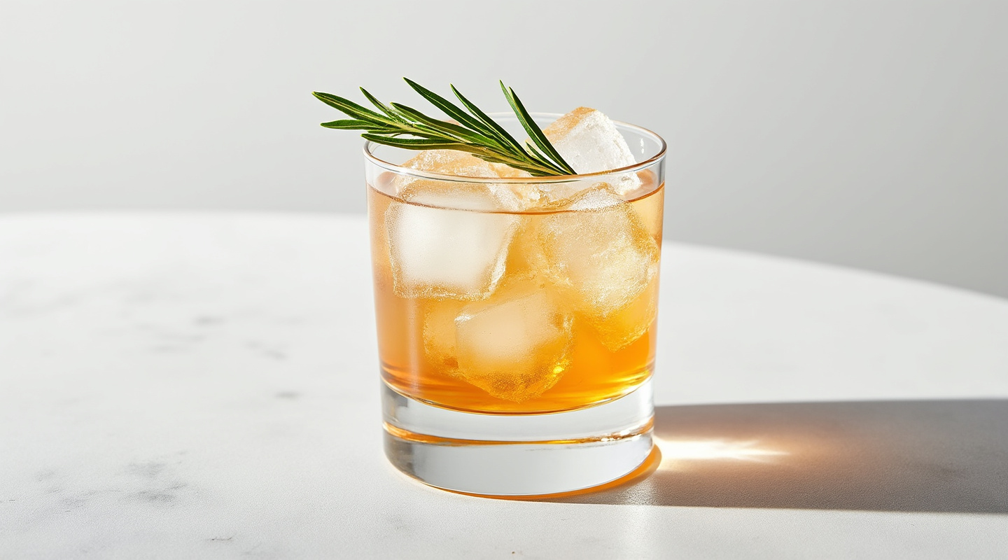 Desire Cocktail with Cognac, Elderflower Liqueur