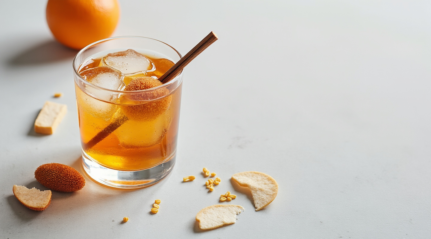 Farmer's Tan in a Nick & Nora glass