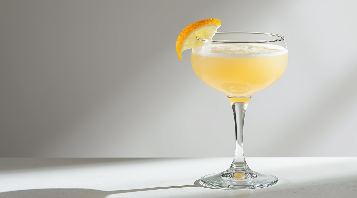 Little Wing cocktail with cream, rum, and yuzu juice
