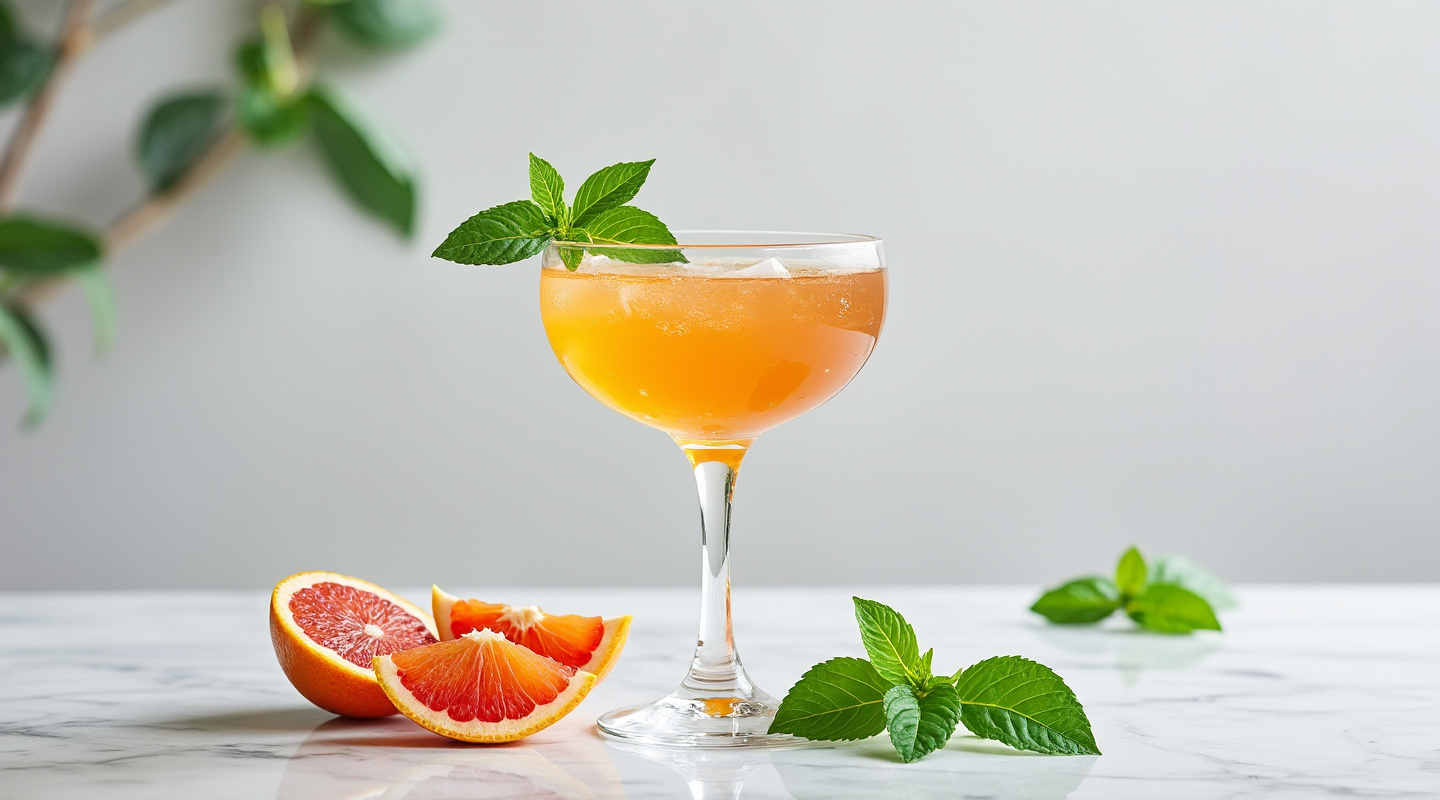 Anita Cocktail in a Nick & Nora Glass