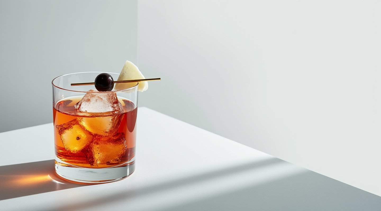 Pavoni cocktail served in an Old-fashioned glass