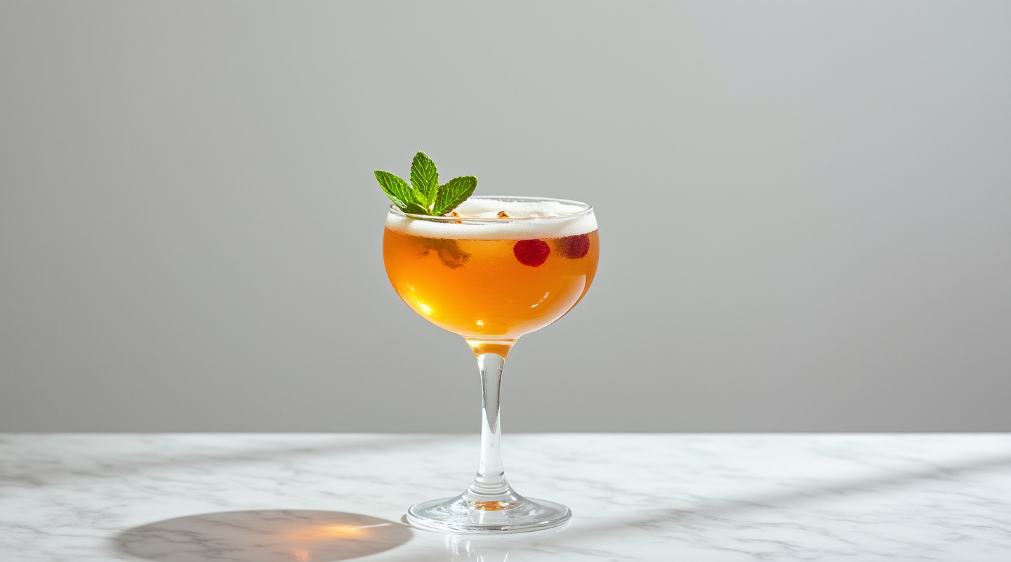 Calvados Mon Amour cocktail in a glass