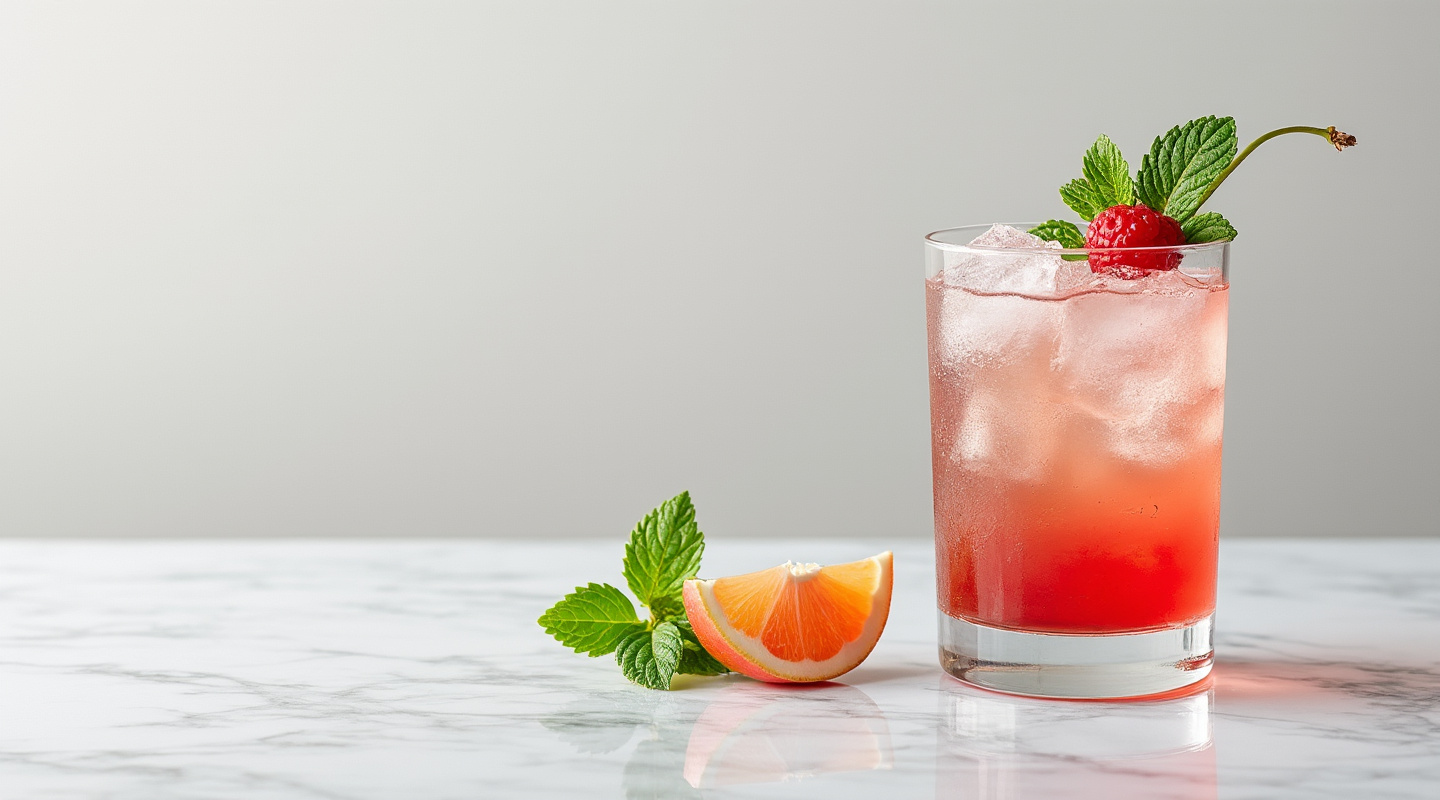 Rhubarb & Ginger Highball cocktail