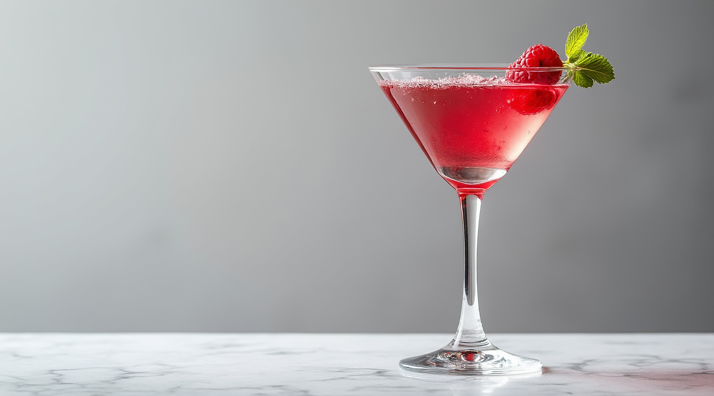 Cobbled Raspberry Cocktail Image