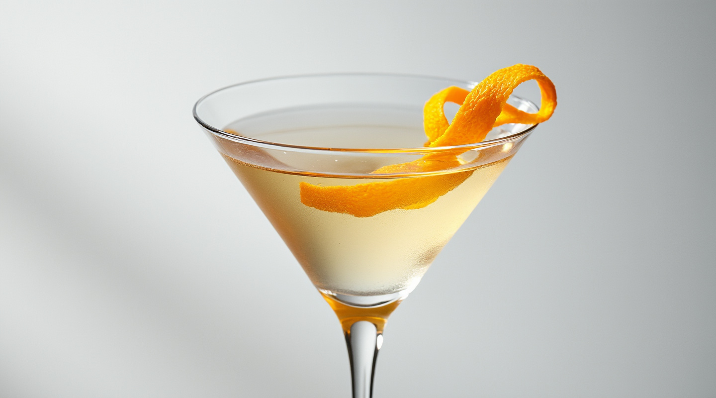 A photo of the Psychopathia Sexualis cocktail served in a Nick & Nora glass