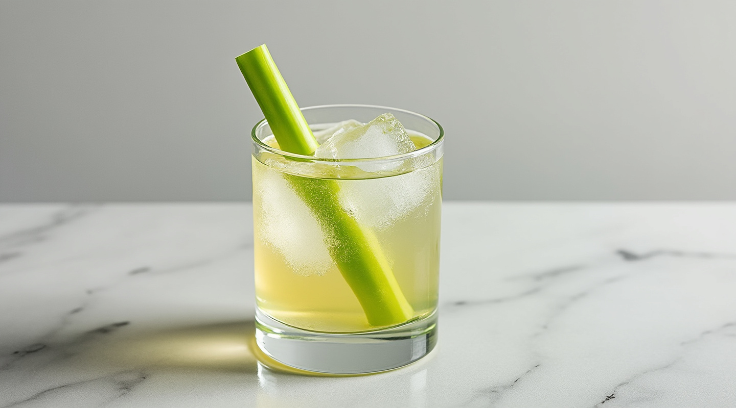 Celery Gin Sour Cocktail Image