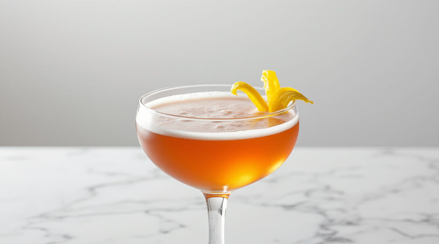 A classic Amaro cocktail served in a coupe glass