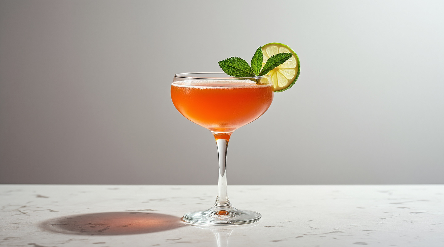 Short Rib cocktail in a Coupe glass