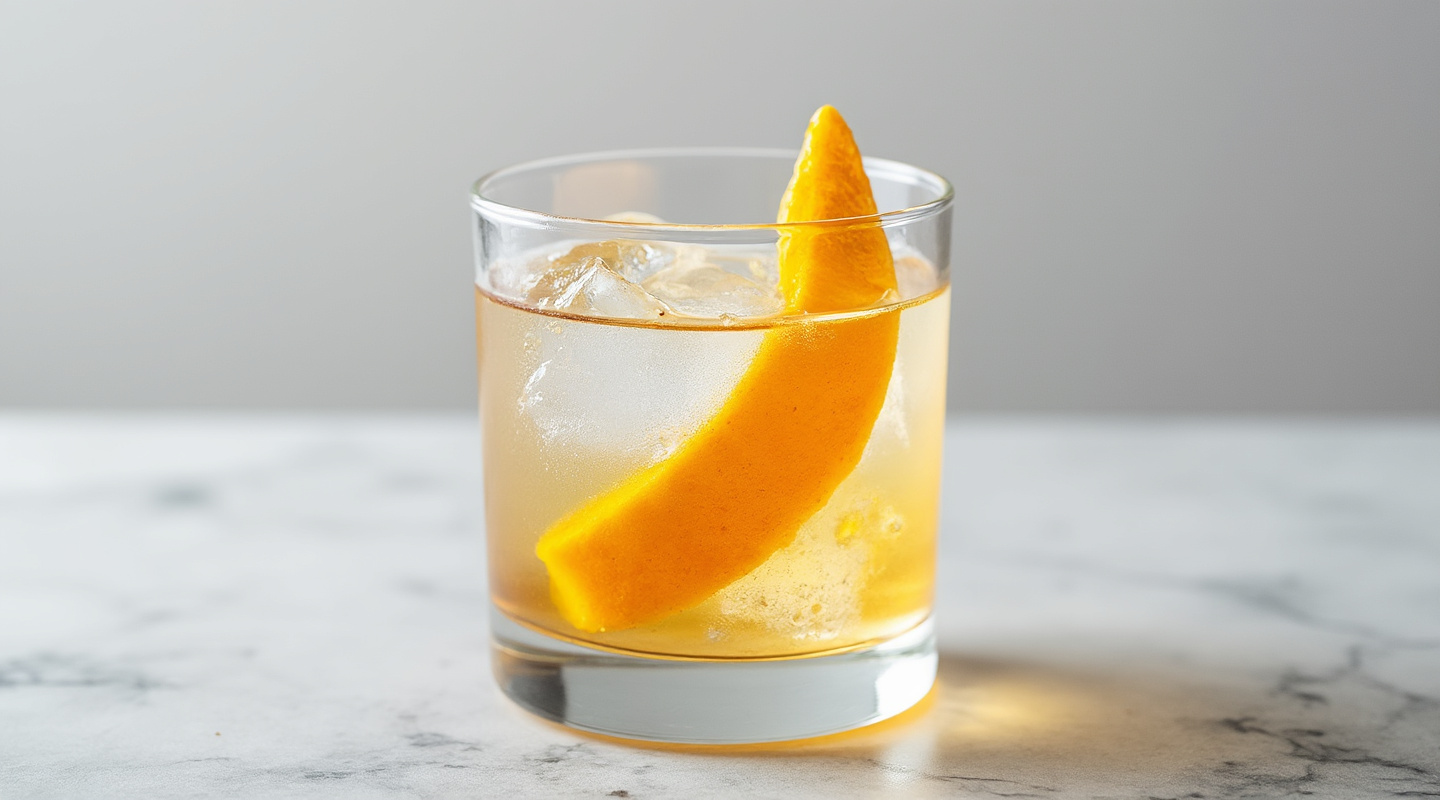 Dunlop Cocktail in a Nick & Nora Glass