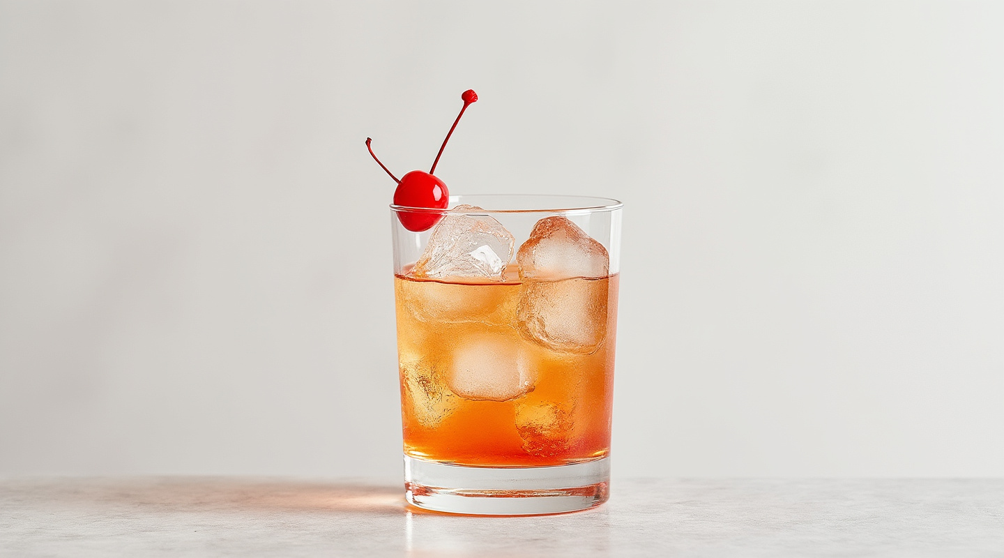 Concrete Slippers cocktail served in a glass.