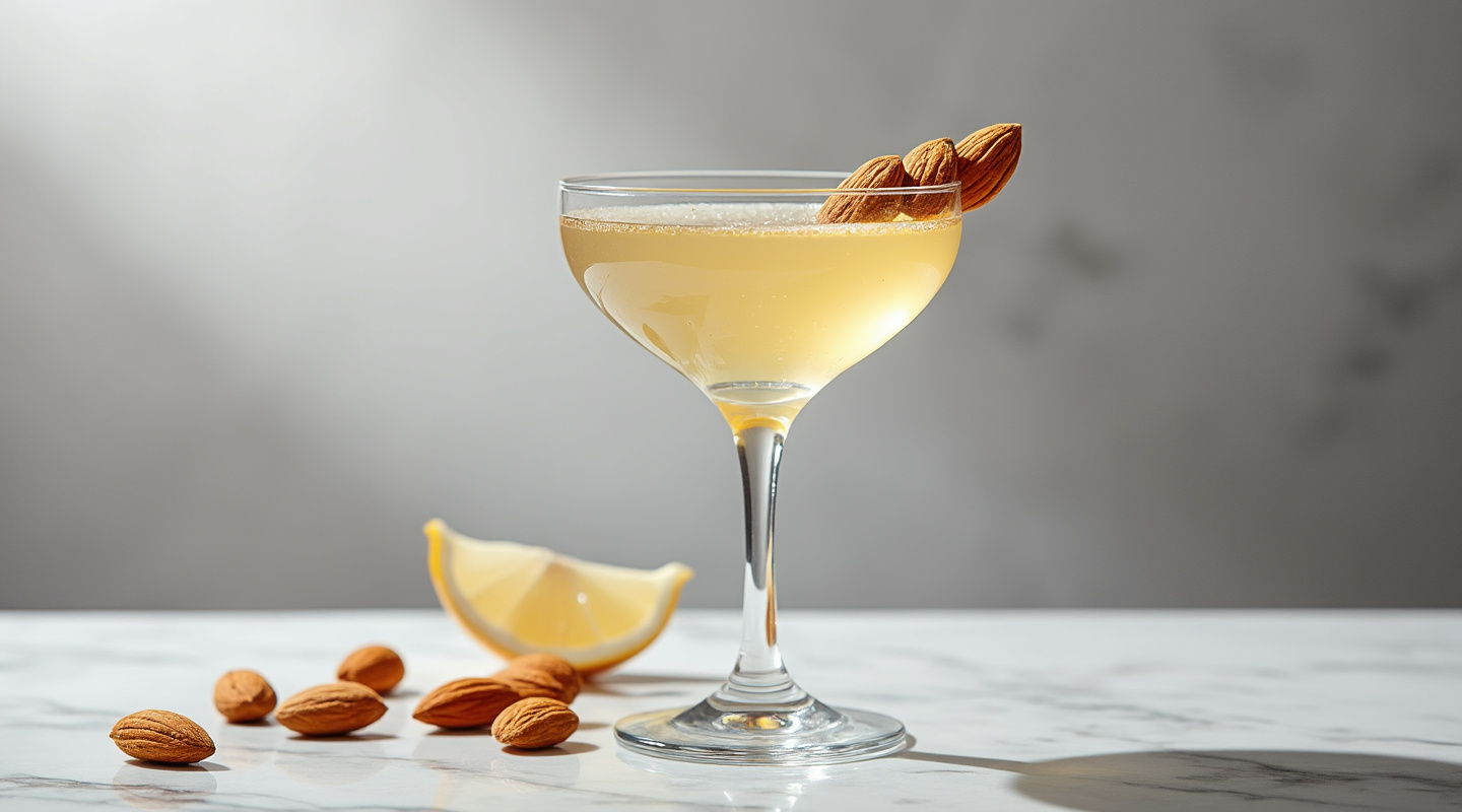 Almond Cocktail in a Martini glass