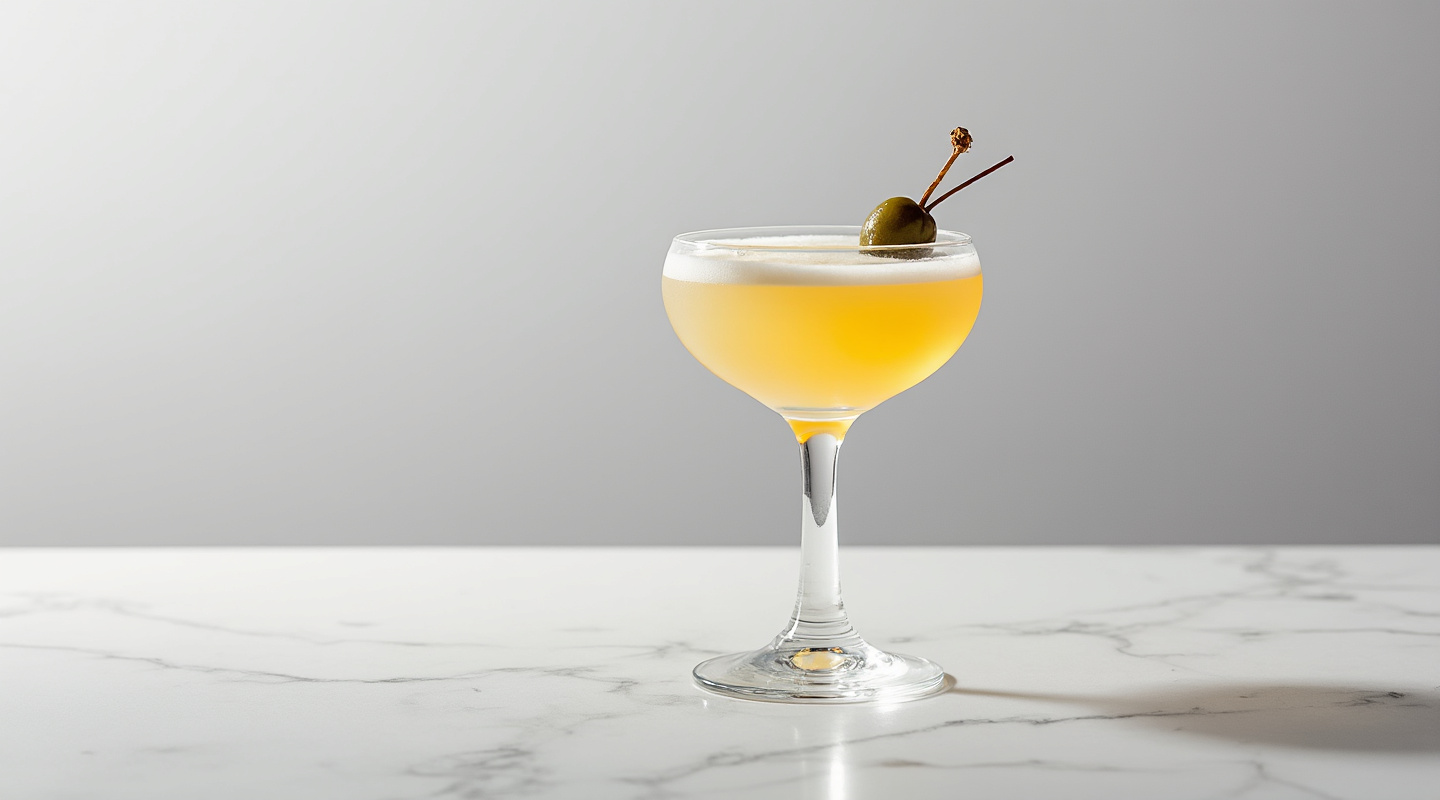 Appease the Cheese cocktail in a coupe glass