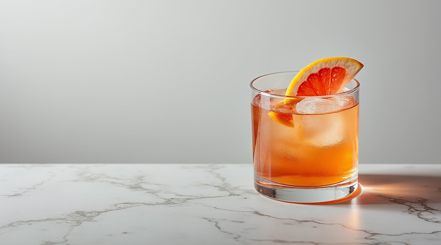 Hamilton the Hipster cocktail in a glass with garnish