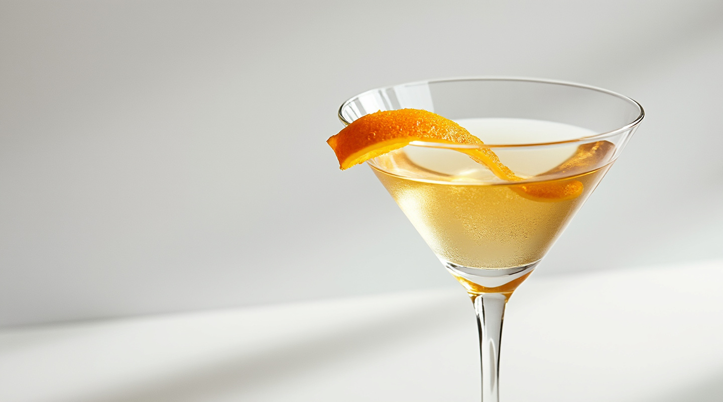 Golden Martini cocktail