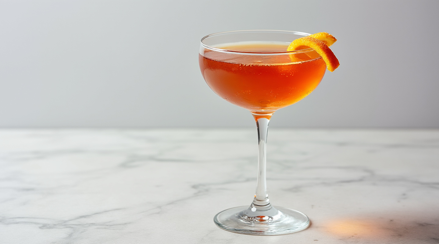 Don't Give Up The Ship cocktail in a coupe glass