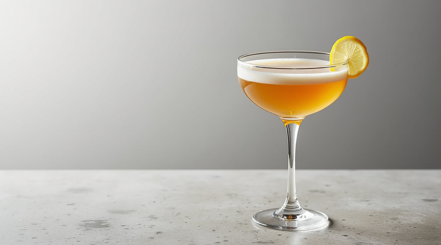 Bistro Sidecar in a chilled glass with lemon zest twist