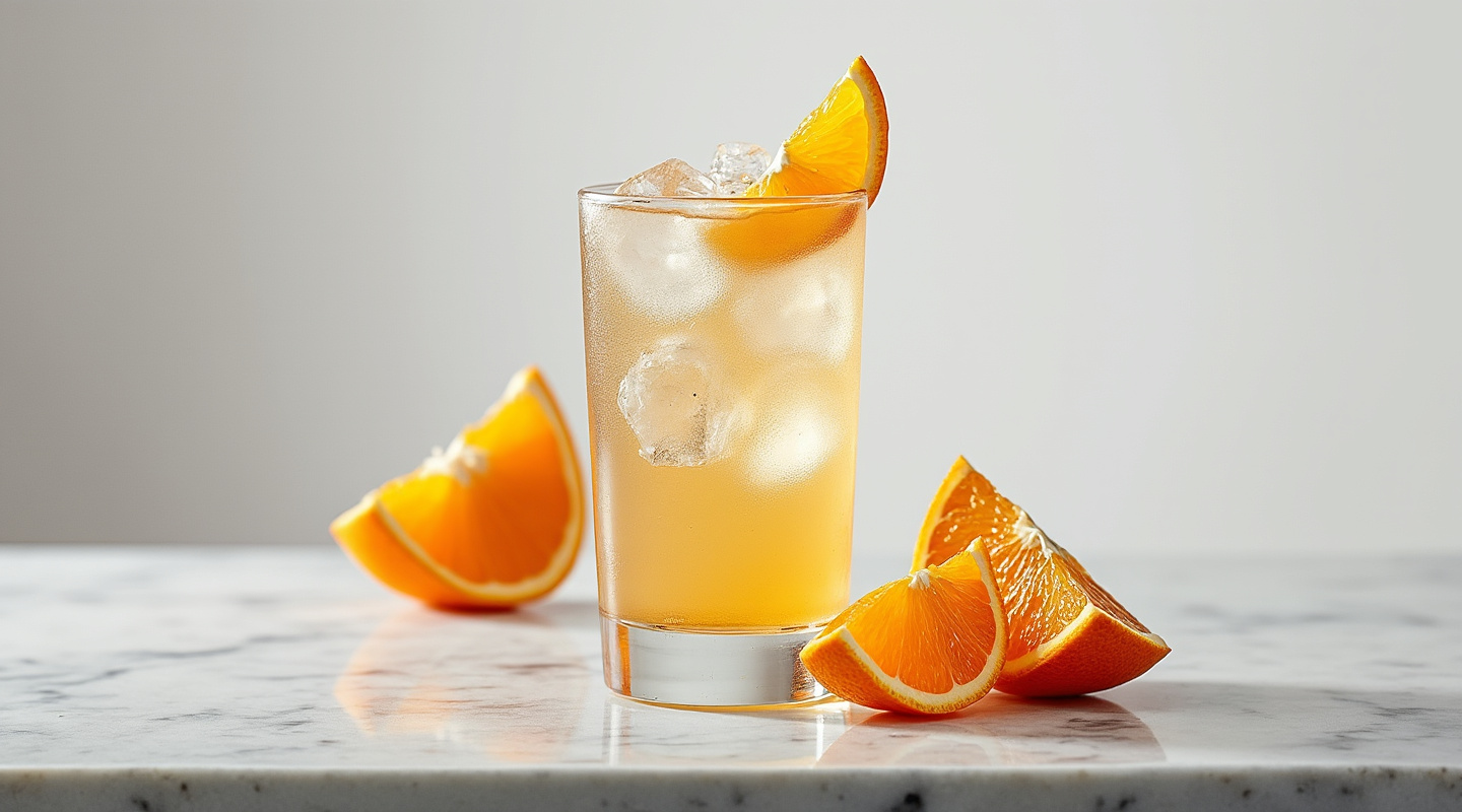 Bentley Continental cocktail in a glass