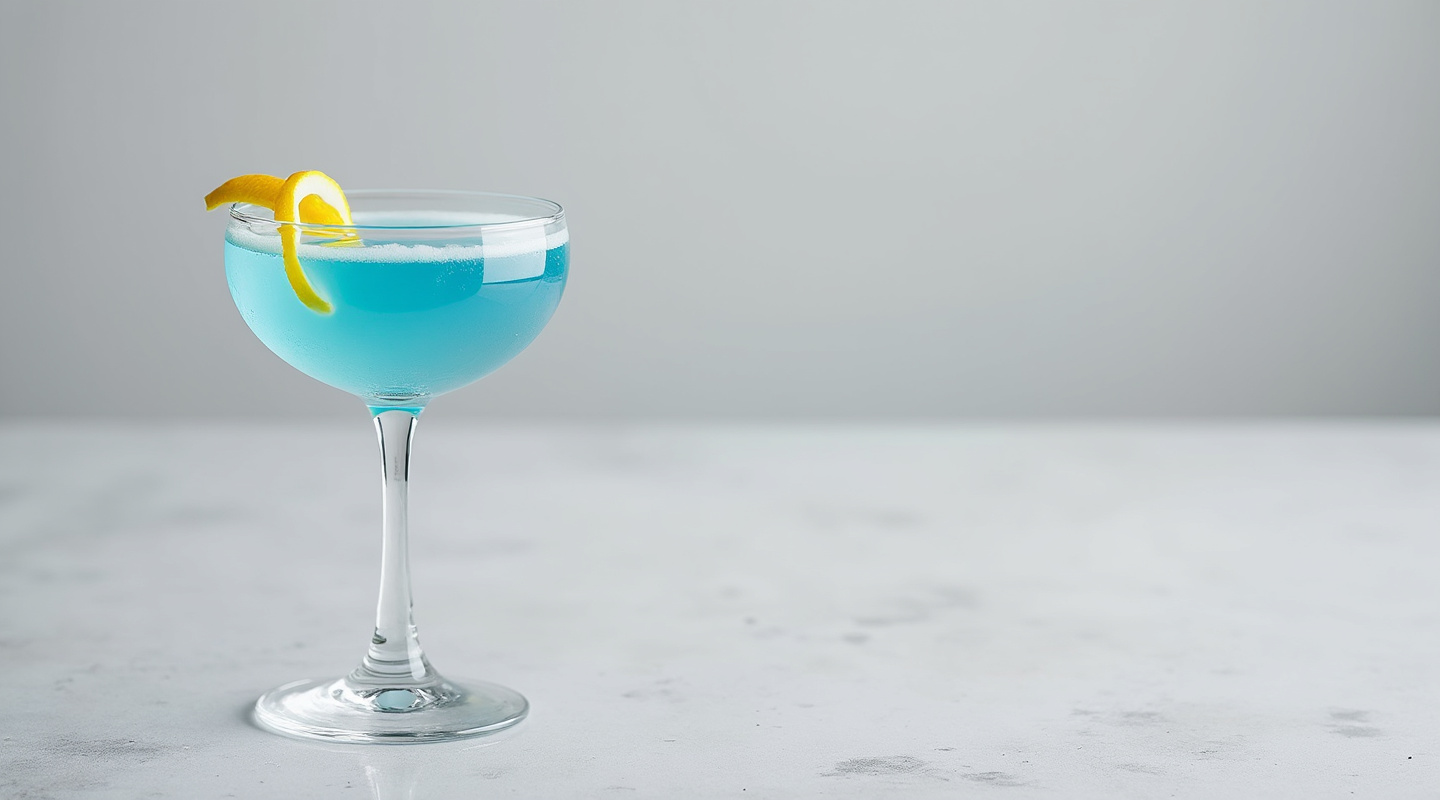 Angelo Azzurro cocktail in a Coupe glass