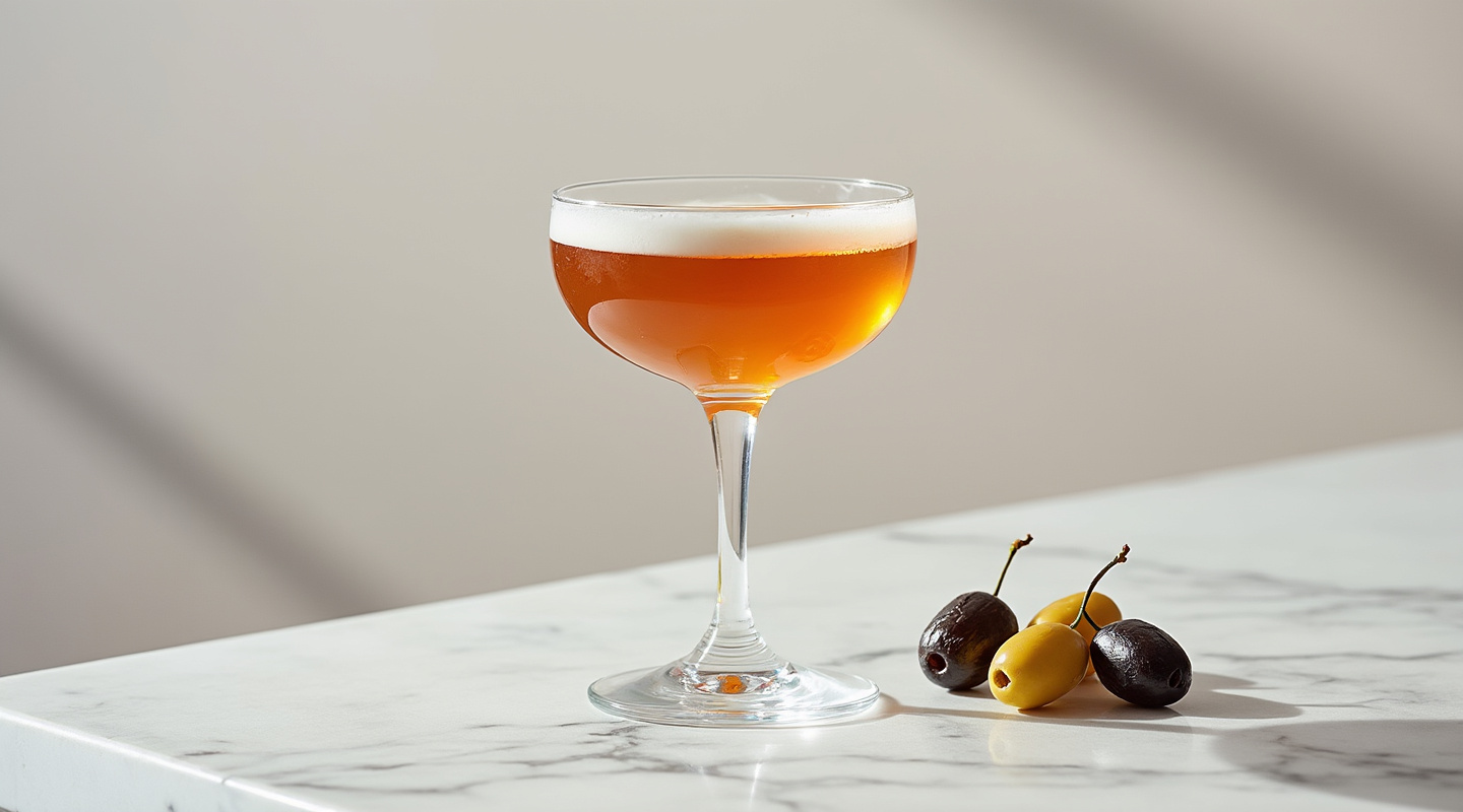 El Capitán cocktail served in a chilled coupe glass