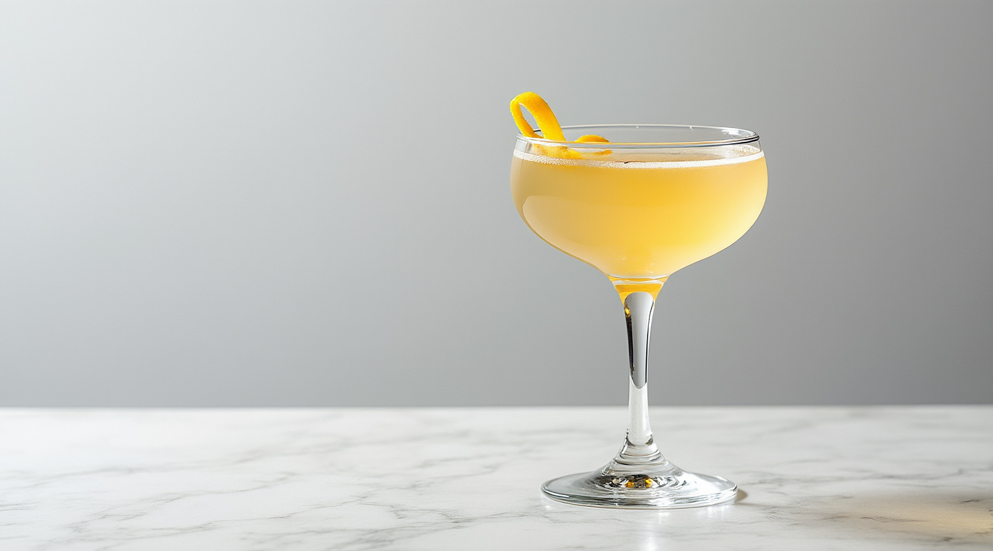 Embassie Cocktail in a Coupe Glass