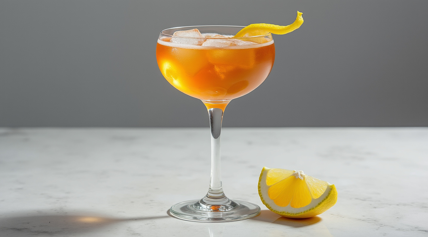 Beauchamp No. 2 cocktail in a coupe glass