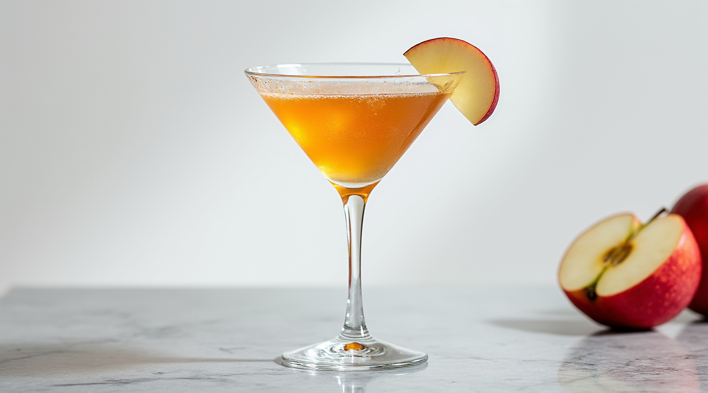 Cyder Press cocktail in a Martini glass