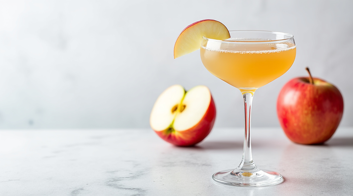 Apple Crumble Cocktail in a glass