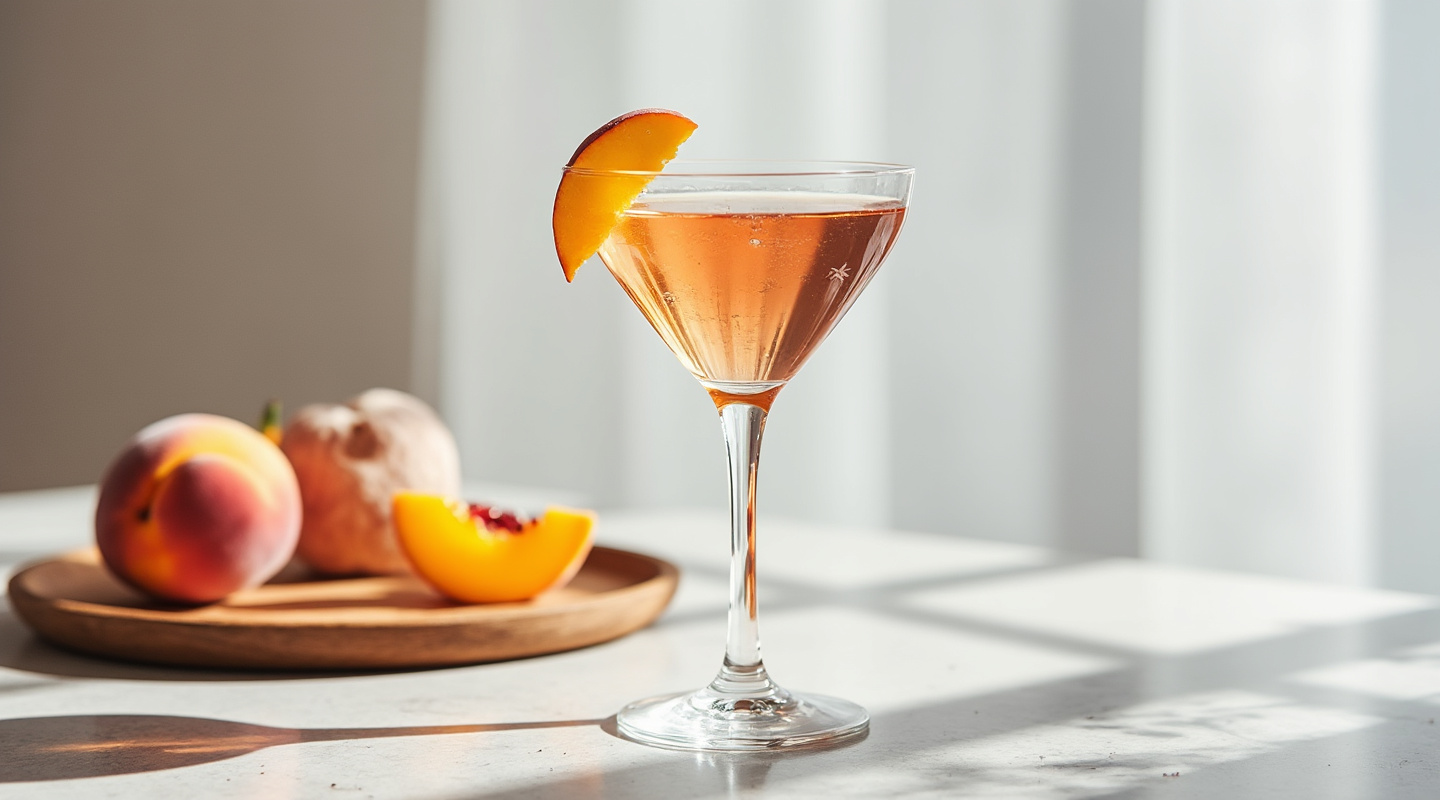 Bellini-Tini Cocktail