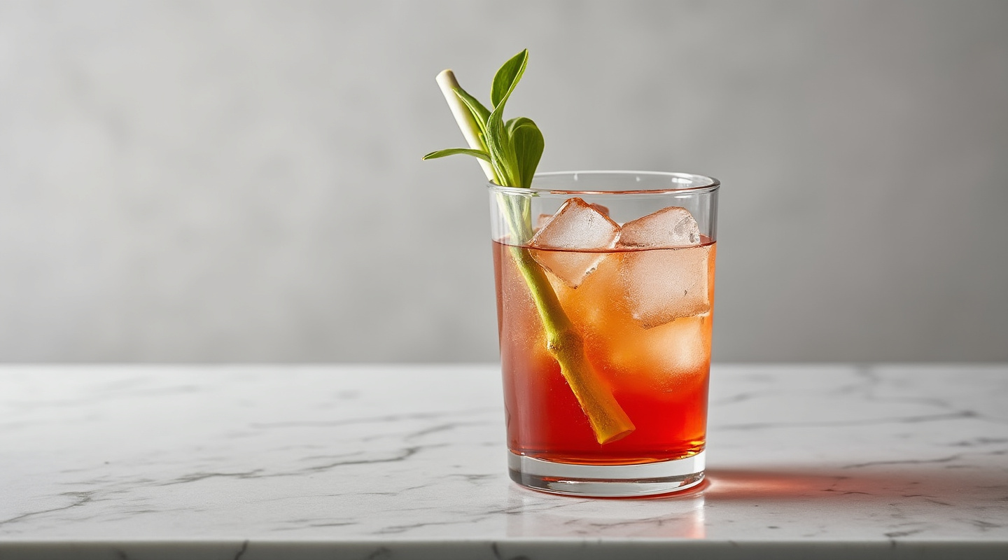 Bloody Maru cocktail in a Collins glass