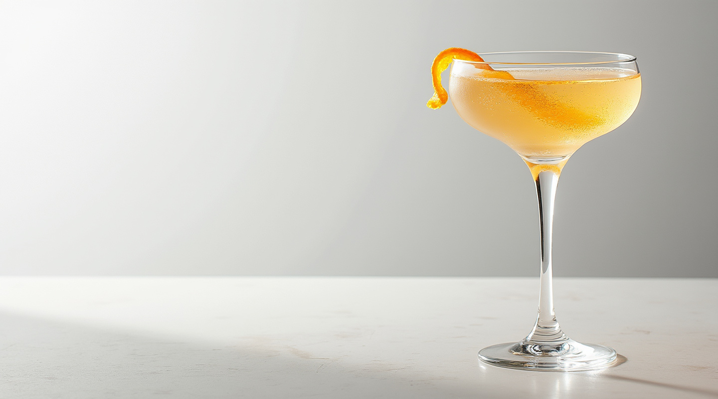 Buck's Fizz cocktail in a flute glass