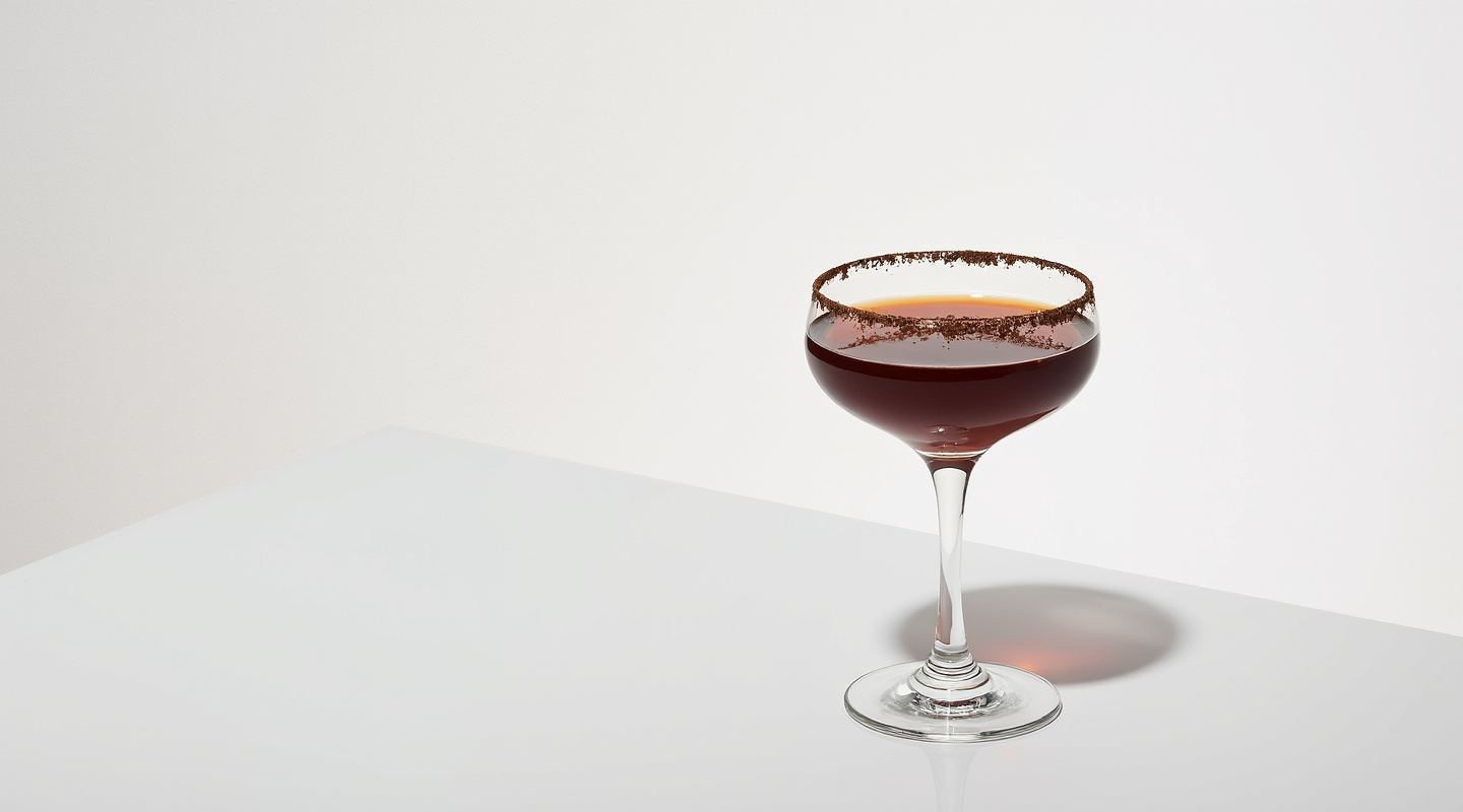 Chocolate Sidecar in a coupe glass