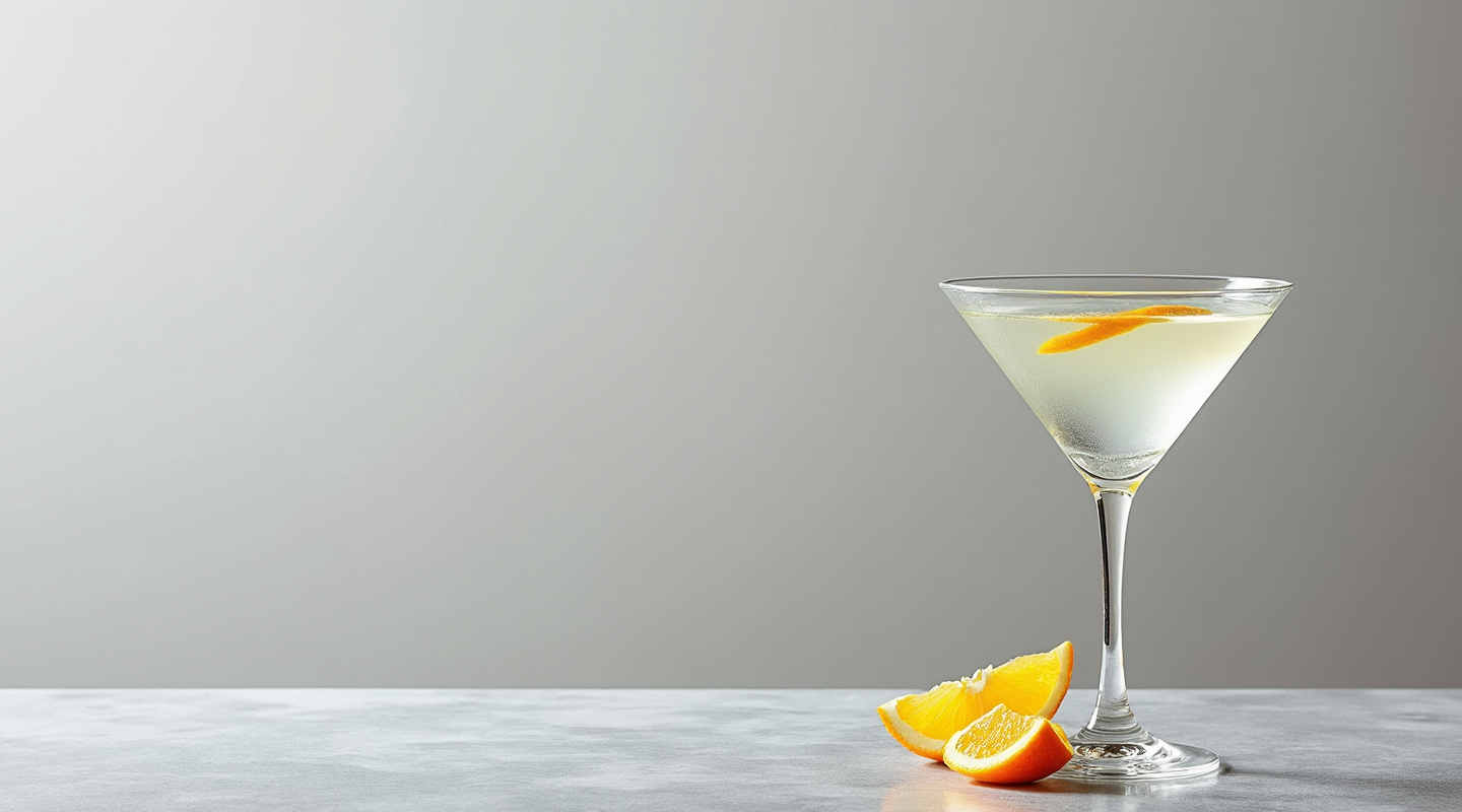 Citrus Martini in a Martini glass