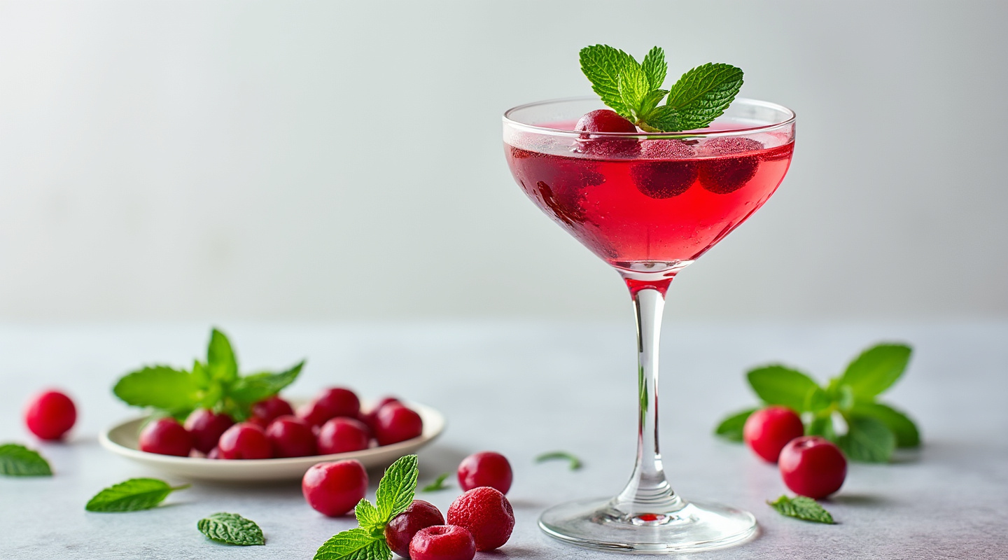 Cranberry & Mint Cocktail