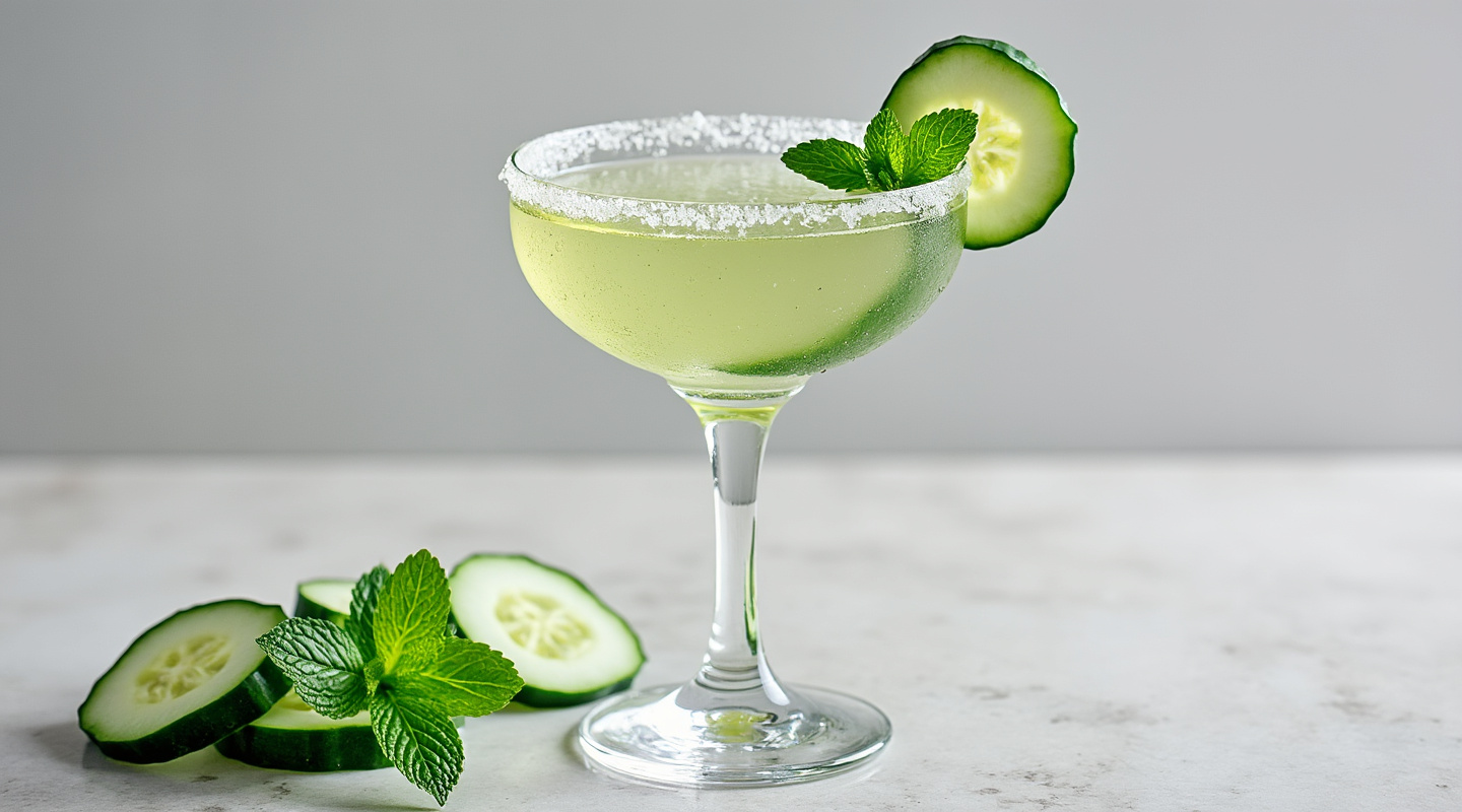 Cucumber & Mint Martini cocktail