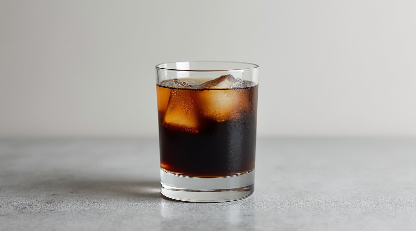 Black Japan in a Collins glass with a layer of stout beer floating over green melon liqueur.