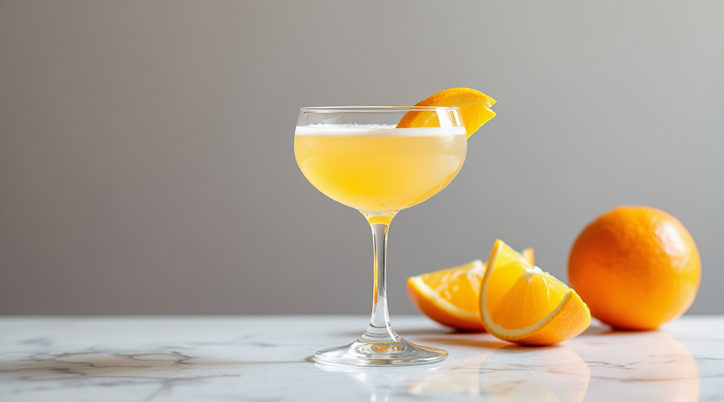 Honeymoon Cocktail in a Coupe Glass