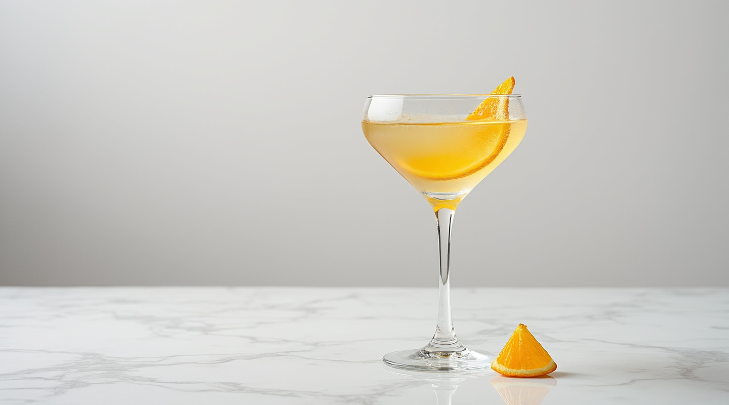 Man-Bour-Tini cocktail served in a martini glass