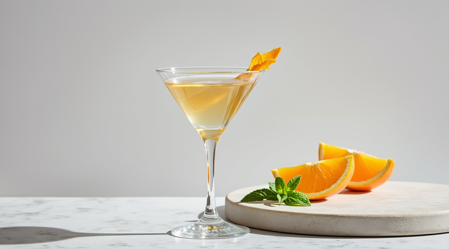 Pall Mall Martini in a chilled martini glass