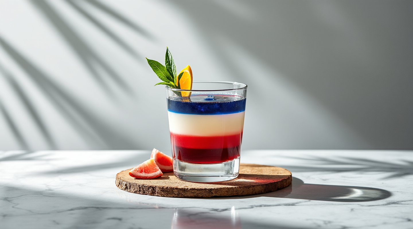 Stars & Stripes Shot in a glass