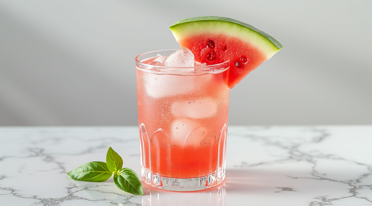 Watermelon & Basil Smash Cocktail Image