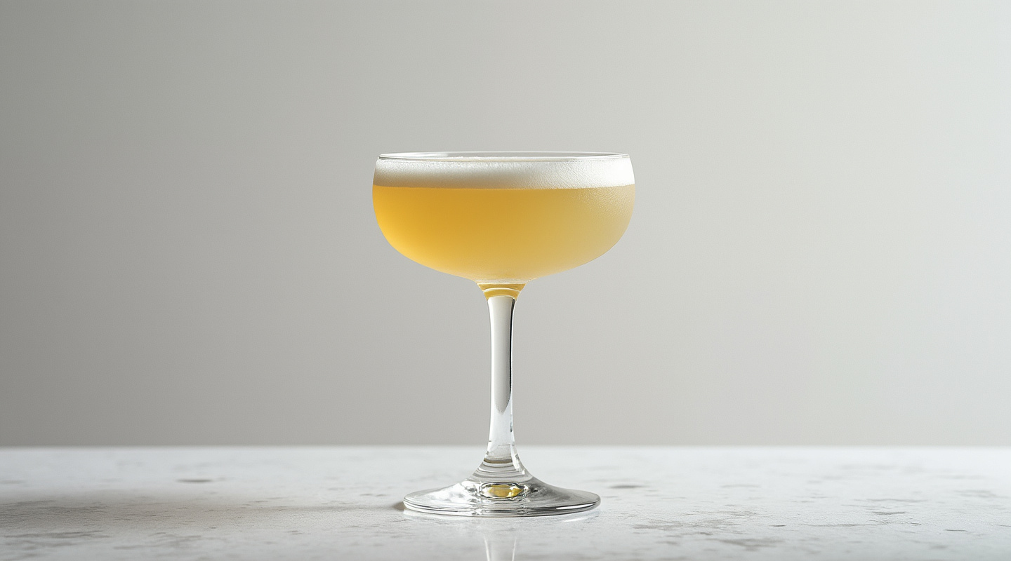 A refreshing Amalia cocktail served in a coupe glass